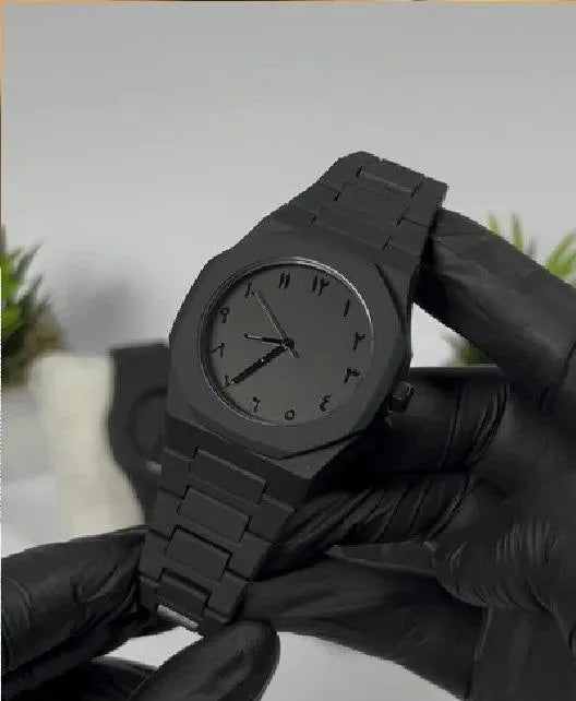Arabic Aura Watch Best for Men & Boys - Black Color - With Box