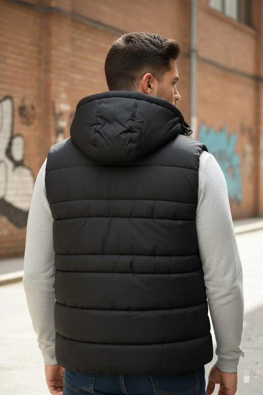 Men's Parachute Printed Sleeveless Jacket