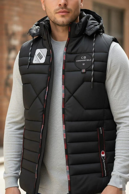 Men's Parachute Printed Sleeveless Jacket